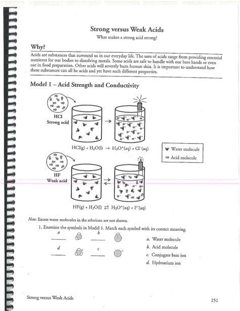 The activity guides students through the process of determining how ionic and binary compounds are named as well as inorganic acids. . Comparing binary acid strength pogil